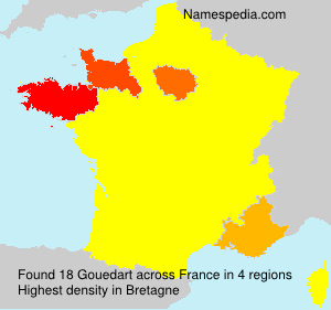 Surname Gouedart in France