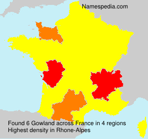 Surname Gowland in France