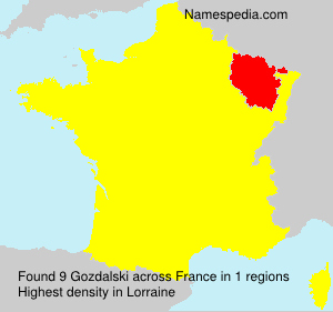 Surname Gozdalski in France