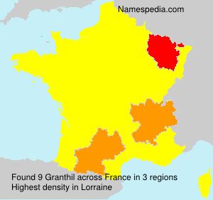 Surname Granthil in France Surname Granthil in France