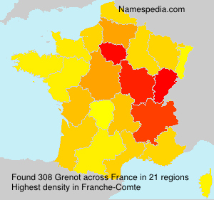 Surname Grenot in France