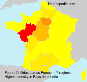 Surname Grias in France