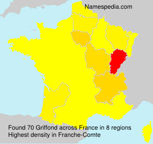 Surname Griffond in France