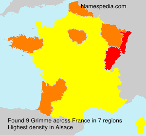 Surname Grimme in France
