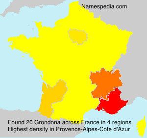 Surname Grondona in France