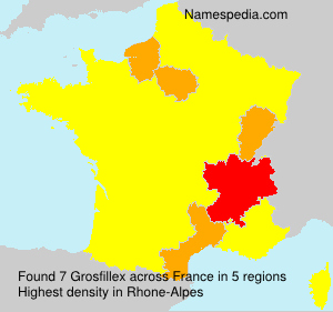Surname Grosfillex in France Surname Grosfillex in France