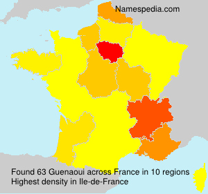 Surname Guenaoui in France