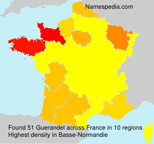 Surname Guerandel in France