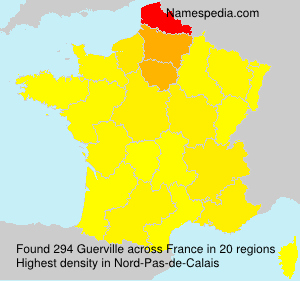 Surname Guerville in France