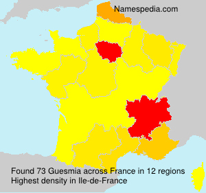 Surname Guesmia in France