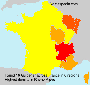 Surname Guldener in France