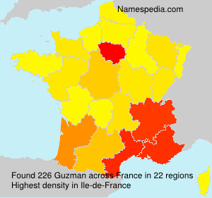 Surname Guzman in France
