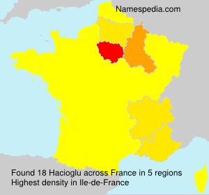 Surname Hacioglu in France