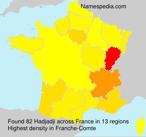 Surname Hadjadji in France
