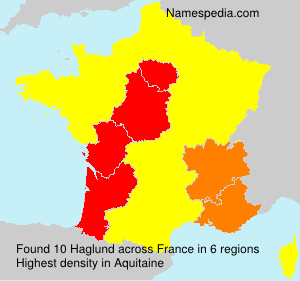 Surname Haglund in France