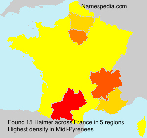Surname Haimer in France