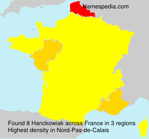 Surname Hanckowiak in France
