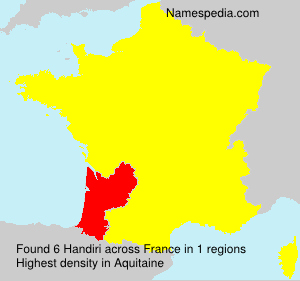 Surname Handiri in France