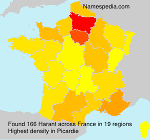 Surname Harant in France