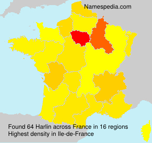 Surname Harlin in France