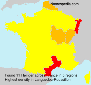 Surname Heiliger in France