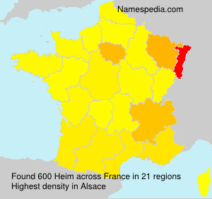 Surname Heim in France