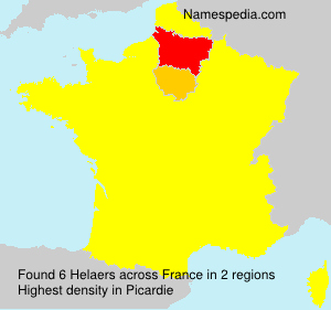Surname Helaers in France