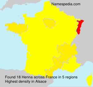 Surname Henna in France