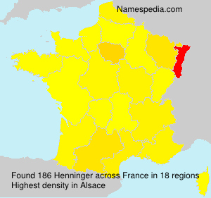 Surname Henninger in France