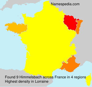 Surname Himmelsbach in France