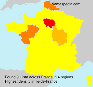 Surname Hista in France