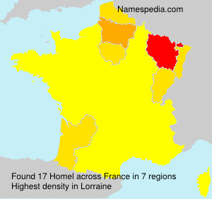 Surname Homel in France