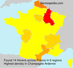 Surname Horens in France Surname Horens in France