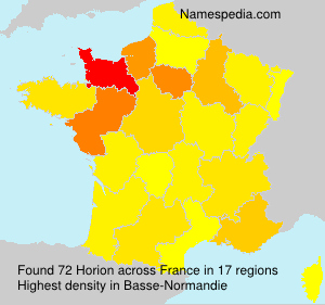 Surname Horion in France