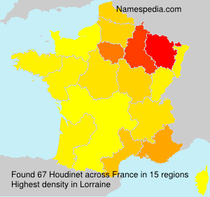 Surname Houdinet in France