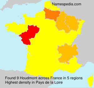 Surname Houdmont in France