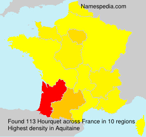 Surname Hourquet in France
