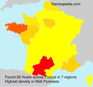 Surname Huete in France