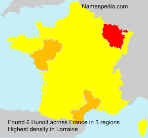 Surname Hunolt in France