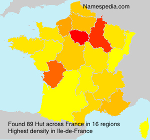 Surname Hut in France