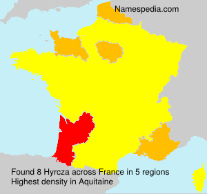 Surname Hyrcza in France
