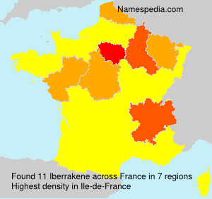 Surname Iberrakene in France