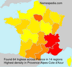 Surname Inglese in France