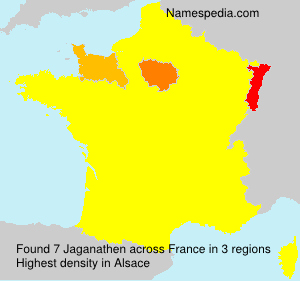 Surname Jaganathen in France Surname Jaganathen in France