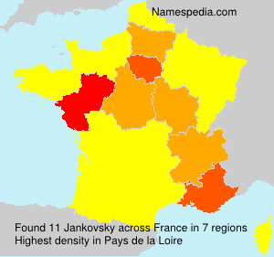 Surname Jankovsky in France