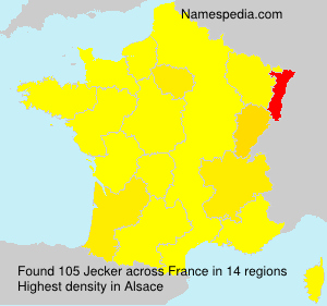 Surname Jecker in France
