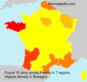 Surname Jene in France