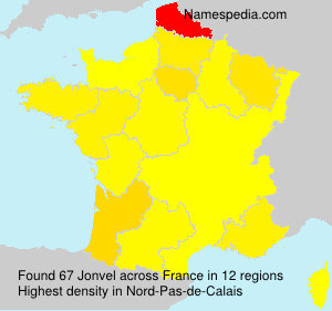 Surname Jonvel in France