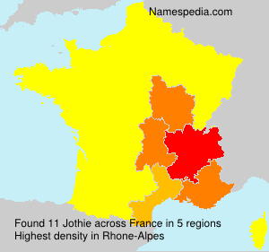 Surname Jothie in France Surname Jothie in France