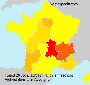 Surname Jothy in France